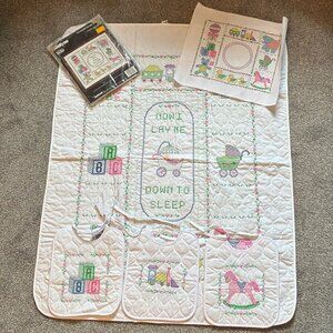 New Nursery Time Baby Quilt Gift Set